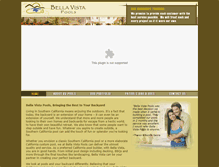Tablet Screenshot of bellavistapools.com